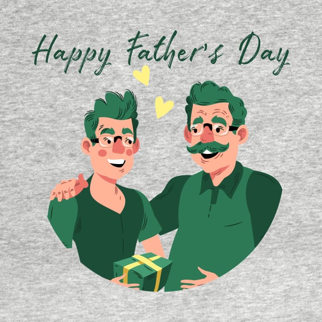 happy fathers day - father and son by Spring Moon